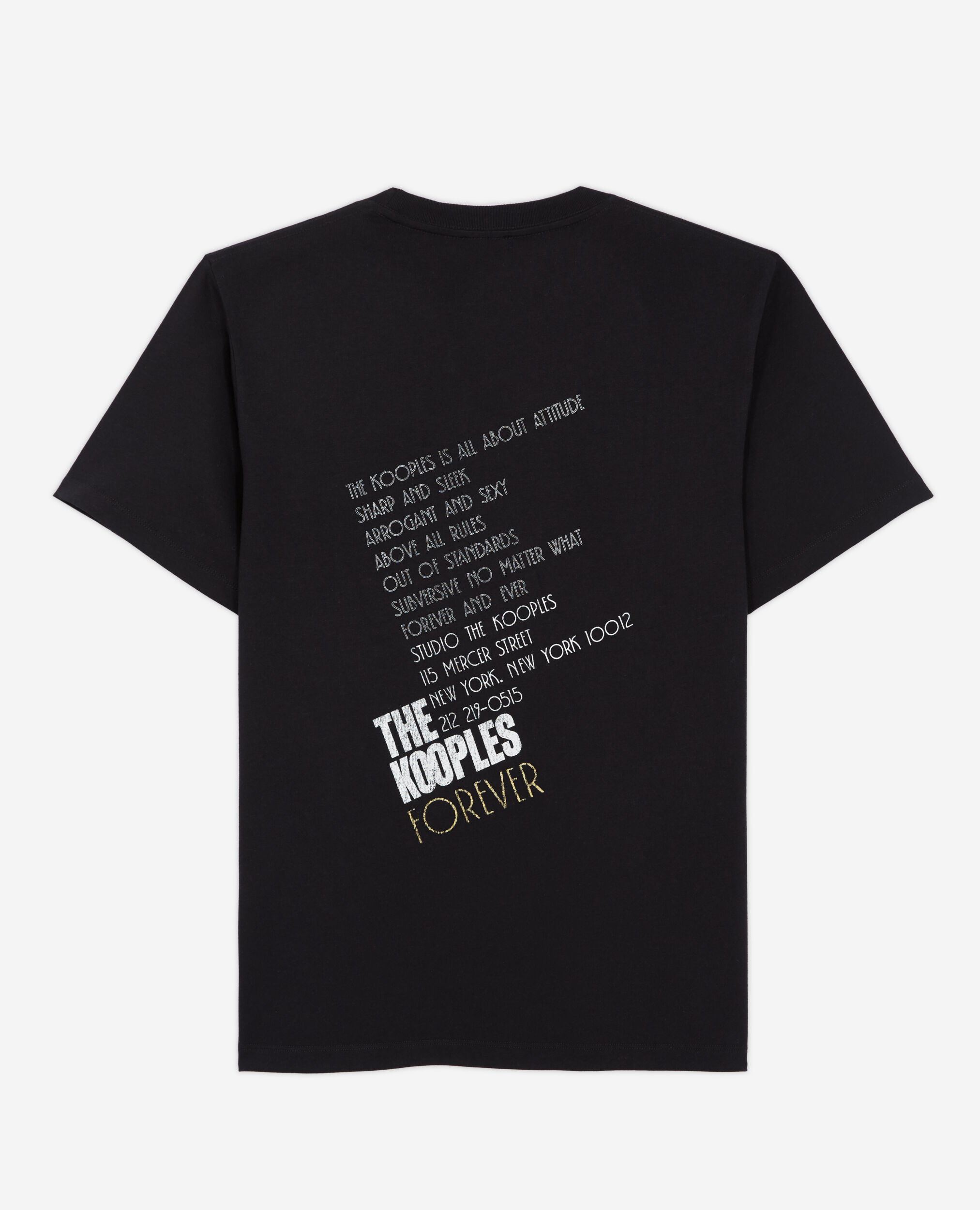 T-shirt sérigraphié noir