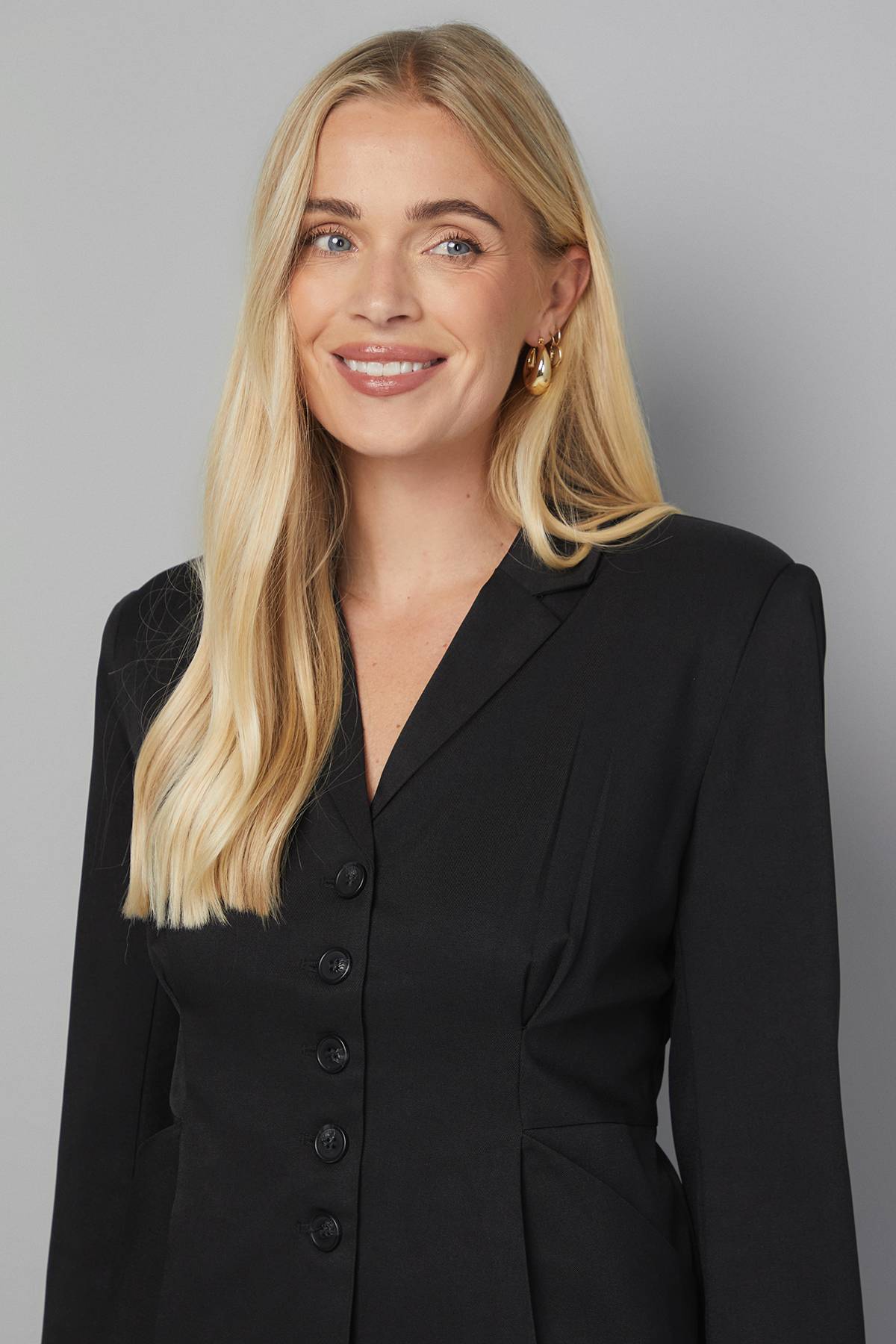 Wallis Blazer Petite à Détails Plissés