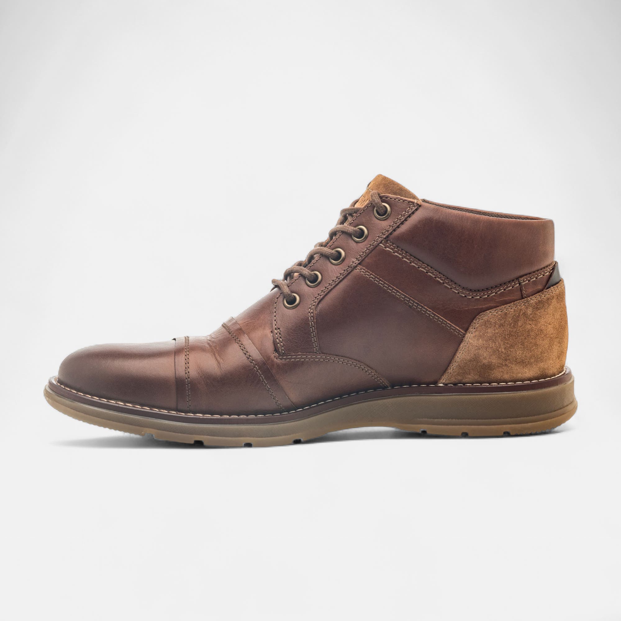 Boots Homme en cuir cognac
