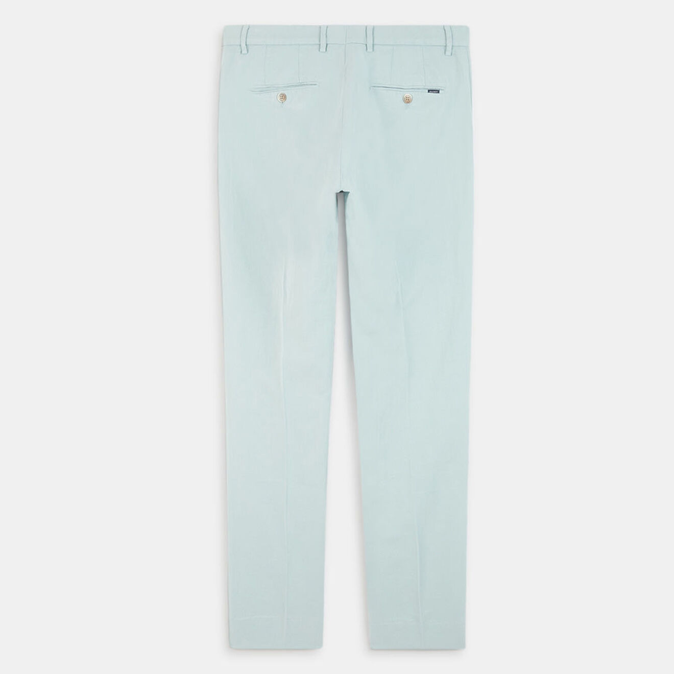 Hackett London Pantalon en Lin mélangé Chino Slim Fit céladon