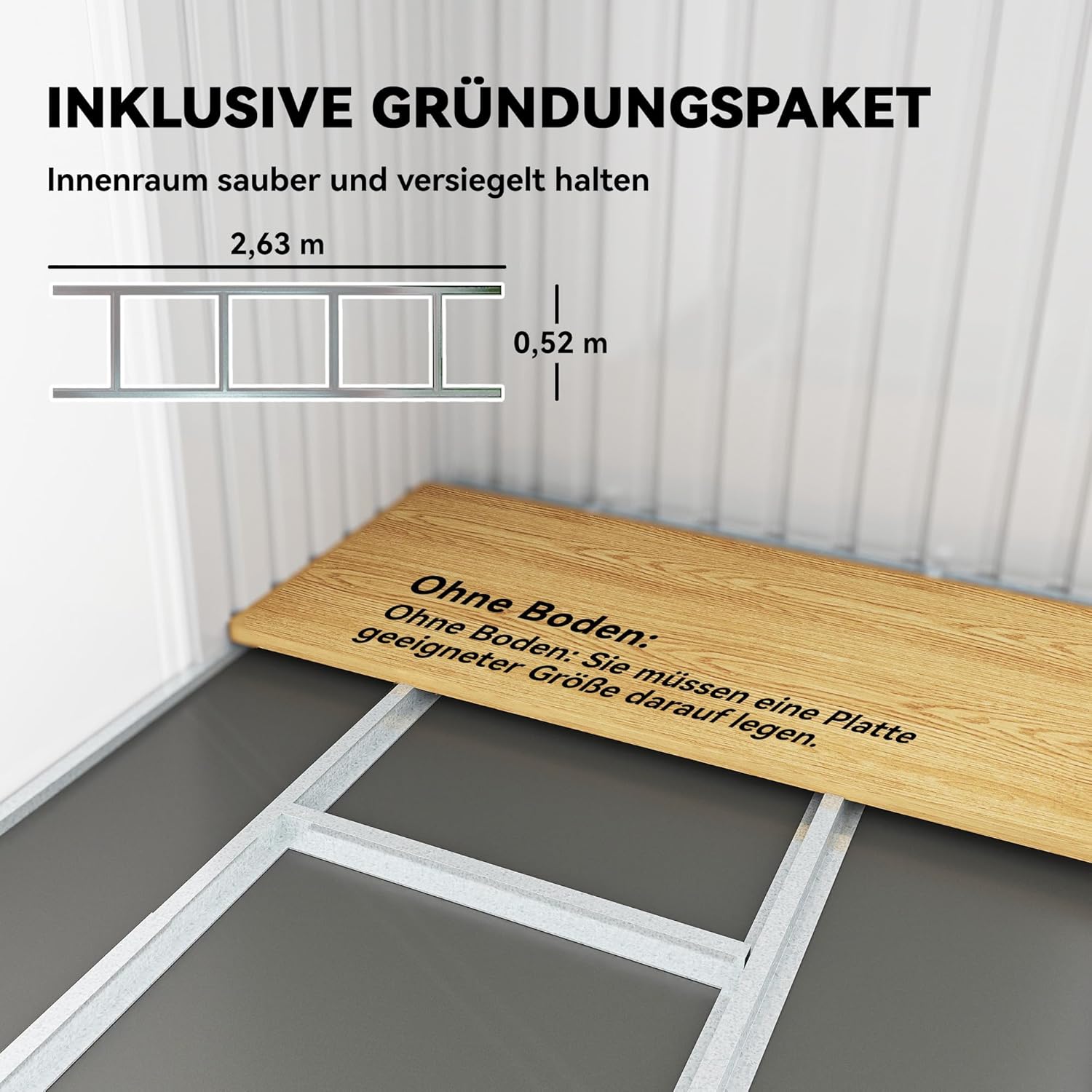 Outsunny Metall Gerätehaus 6,3m³ 280x130x172cm Geräteschuppen mit Pultdach Schiebetür wetterfest Gartenhaus Outdoor Garten Schuppen Schrank für Hinterhof Außenbereich Anthrazit, Dunkelgrün