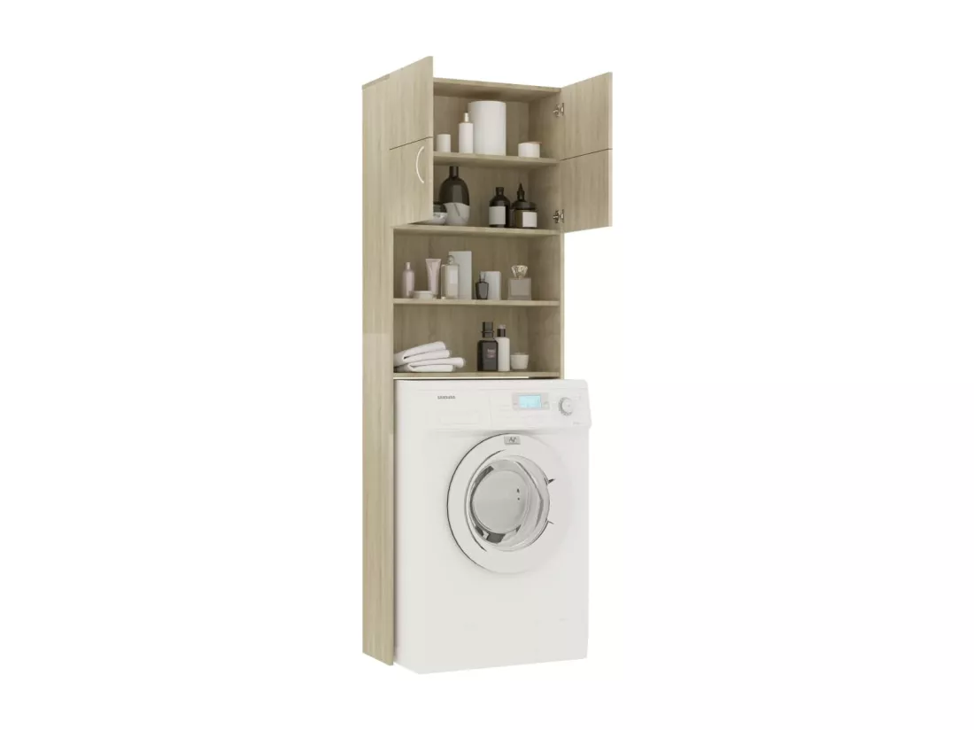 Meuble de machine à laver Chêne Sonoma Bois d'ingénierie