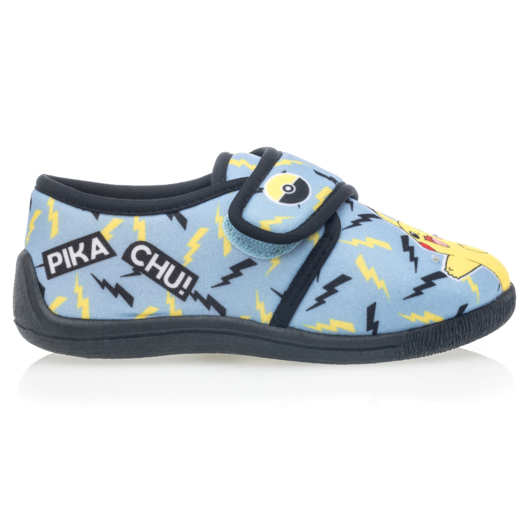 Pantoufles attaches velcros Garçon bleu ciel