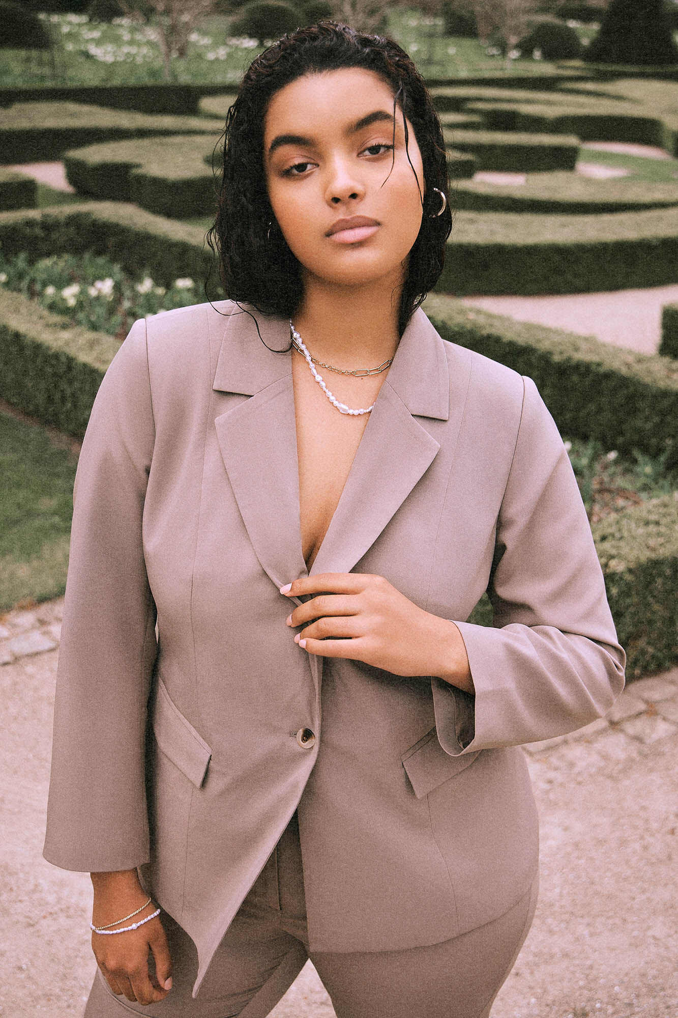 Blazer de Evoked by Vila - Marrón