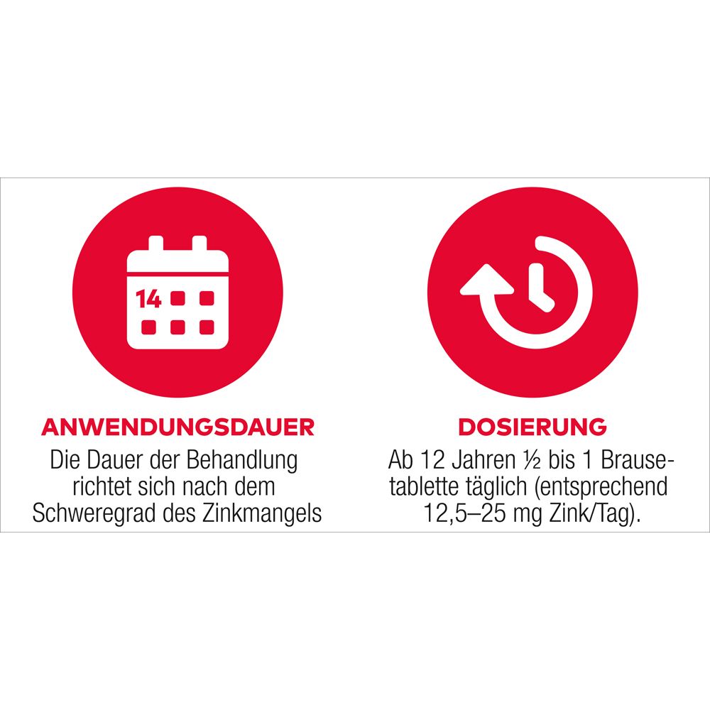 Zink AL 25 mg Brausetabletten bei Zinkmangelzuständen