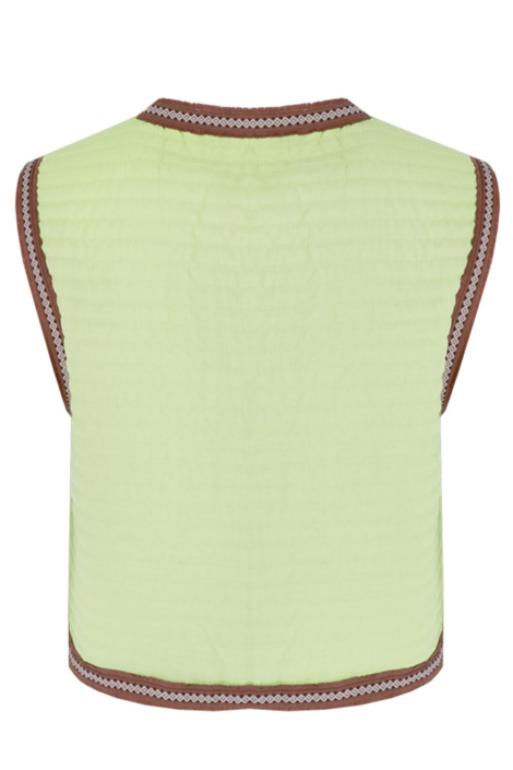 Fluresk groene dames gilet