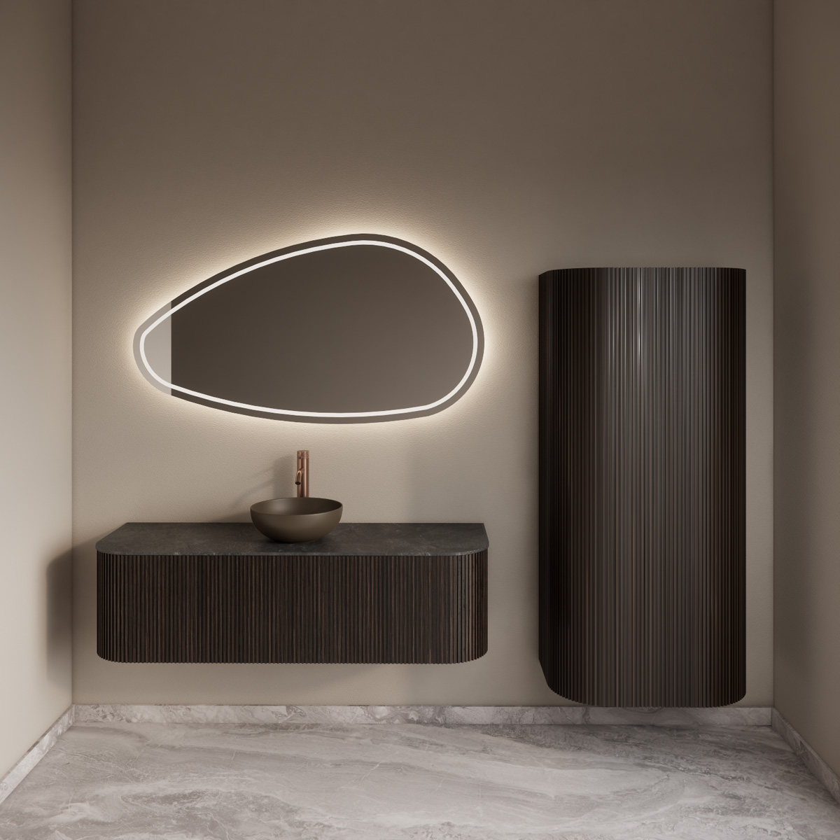 Gliss Design Alluro kolomkast 160cm ebony