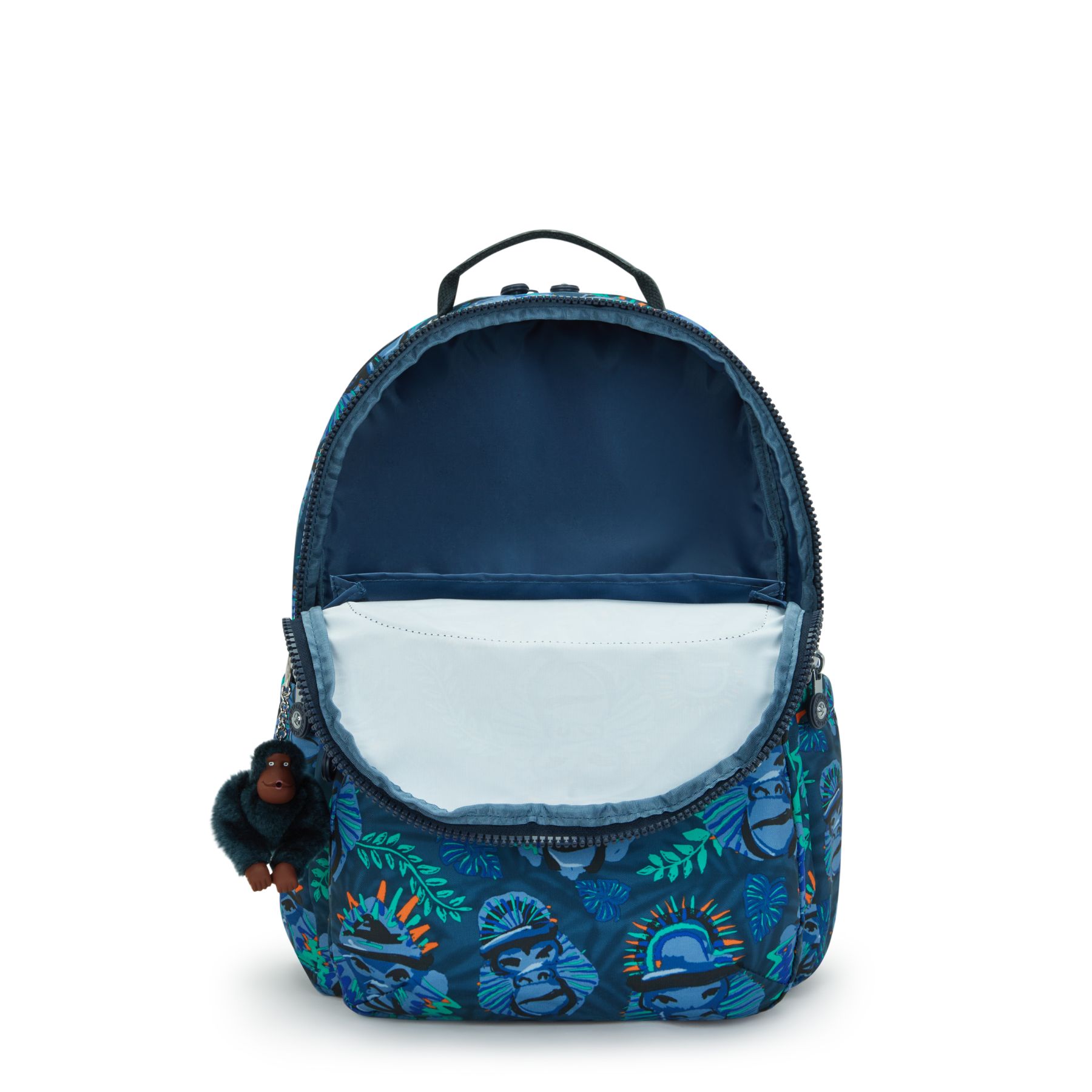SEOUL LAP Grand sac à dos avec compartiment séparé pour ordinateur portable - Blue Monkey Fun
