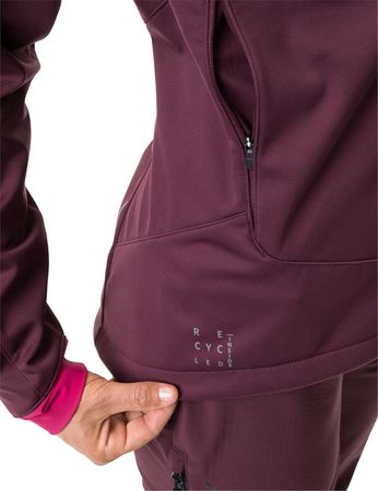 QIMSA Damen-Softshelljacke  cassis  36