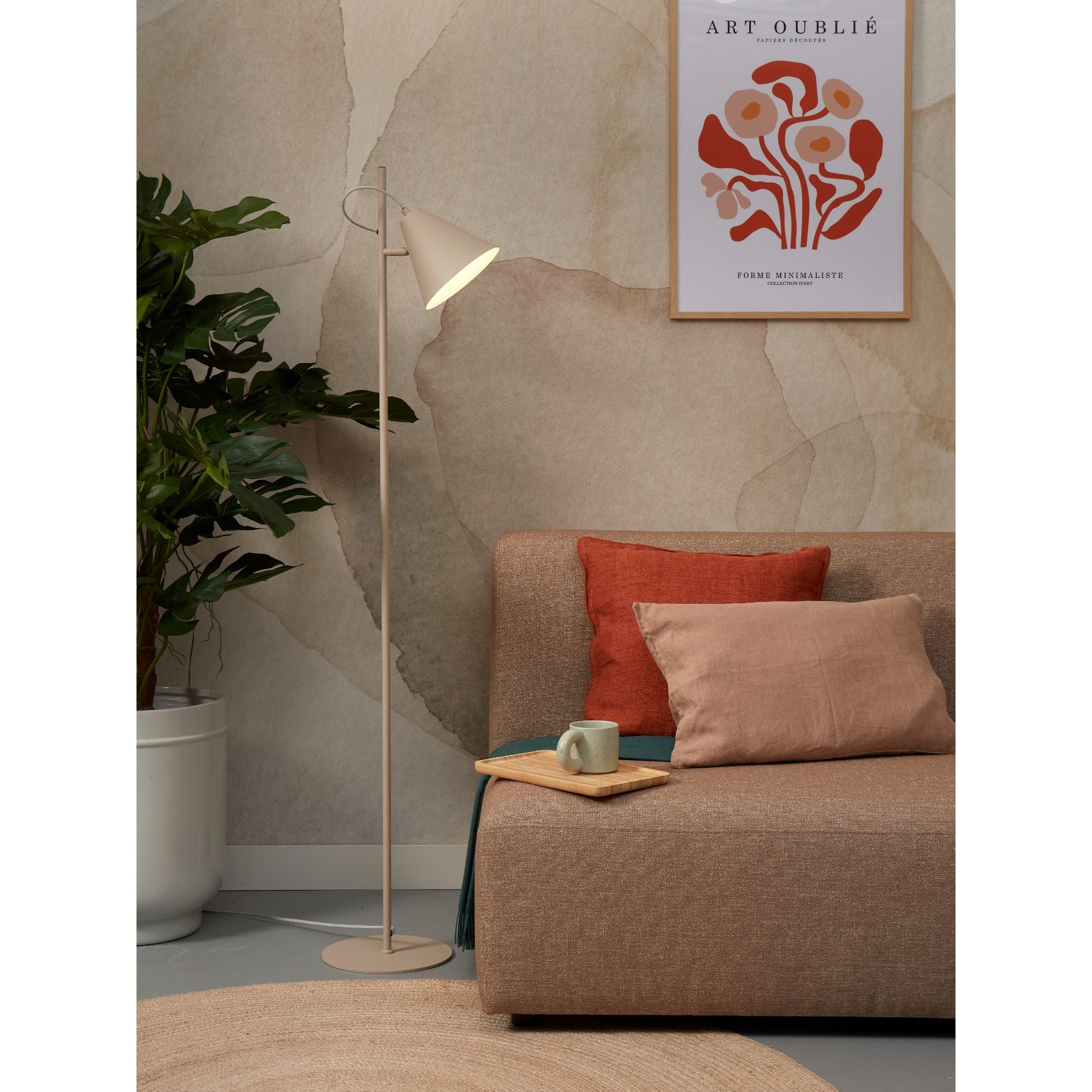 it's about RoMi Vloerlamp Lisbon - Zand - 25x35.5x151cm