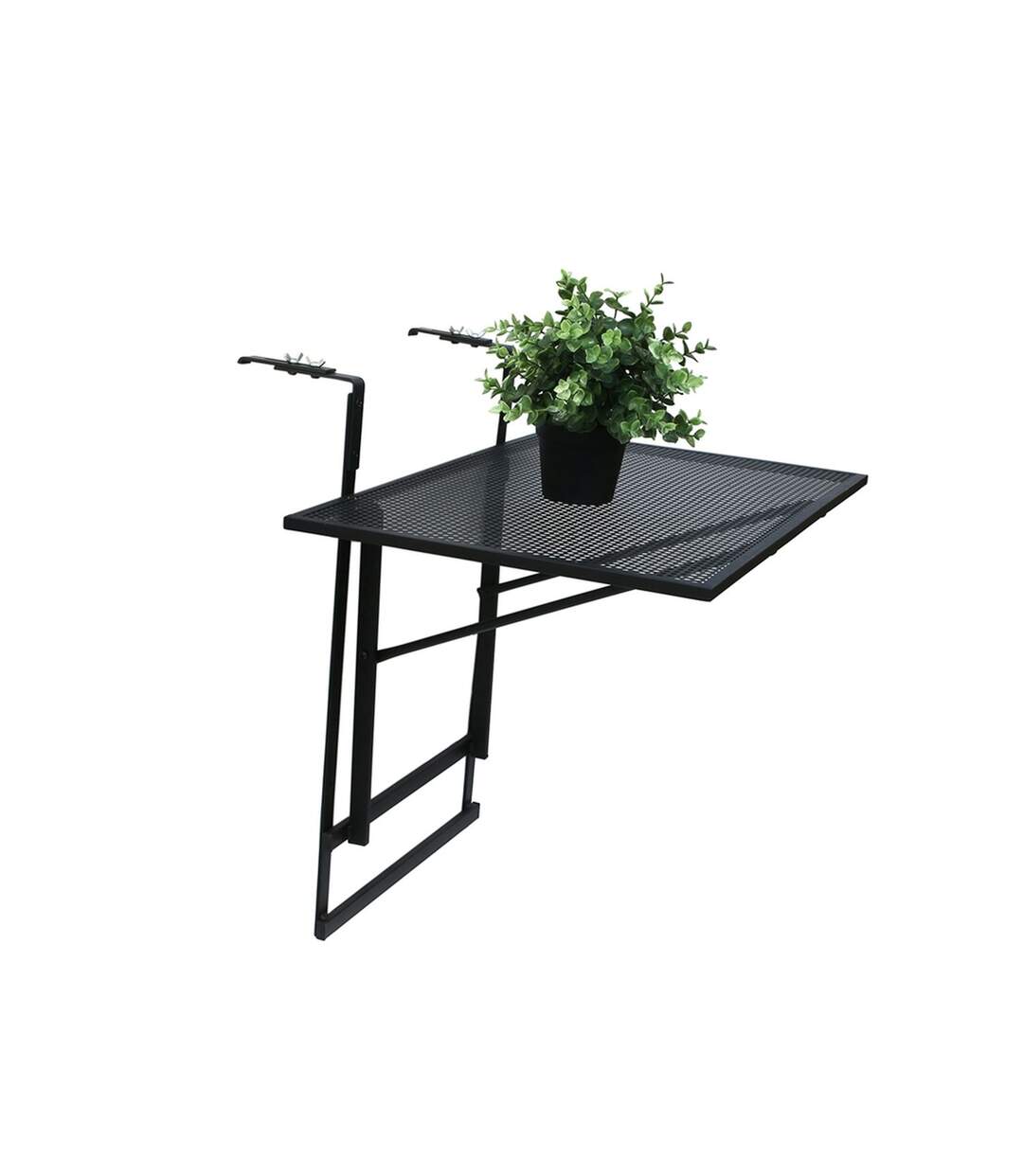 Table de balcon pliable Boop - L. 60,5 cm - Noir