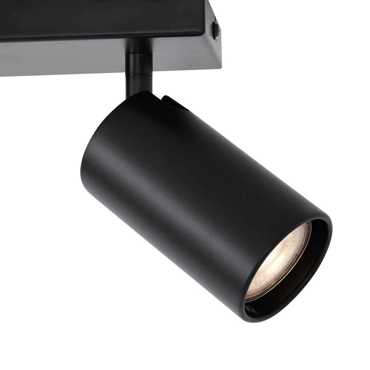 Moderne plafondlamp zwart 2-lichts kantelbaar - Lesly