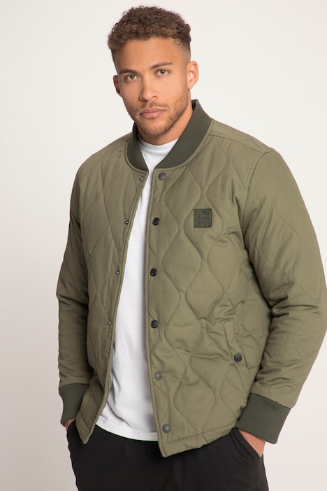 STHUGE Steppjacke, gewachst, College-Kragen, Karofutter, bis 8 XL