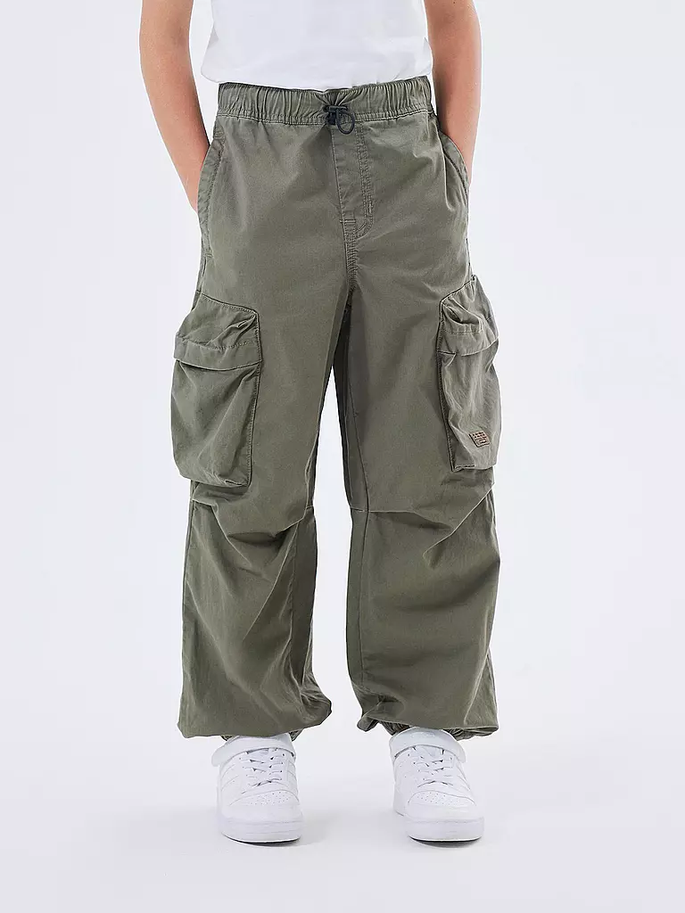 NAME IT Jungen Hose Baggy Fit NKMBEN olive