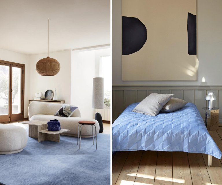Ferm Living Rico Divan Boucle bank off white