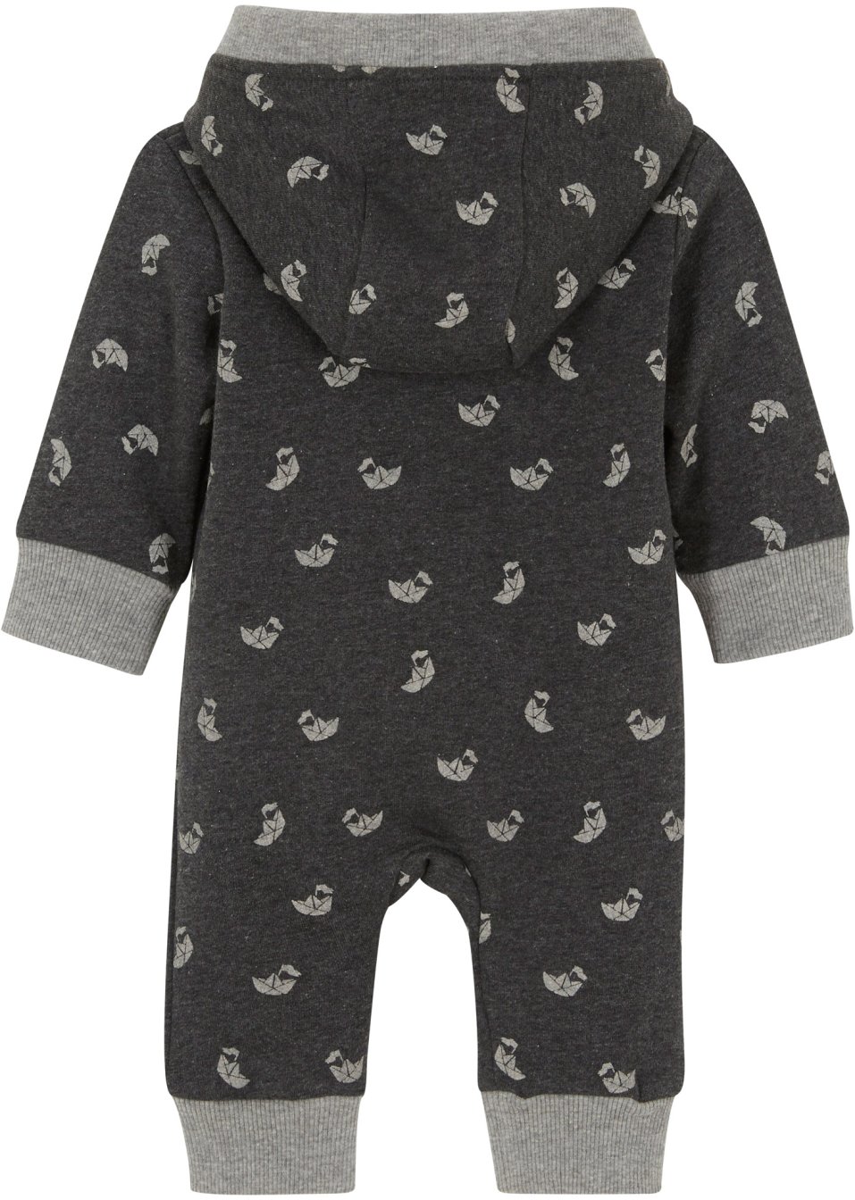 Combinaison sweat à capuche en coton pour bébé