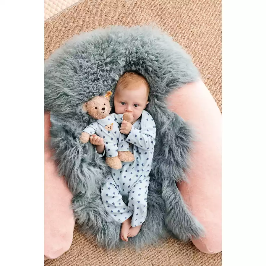Steiff Teddy and Me Teddybär Junge Baby mit Schlafanzug, 25cm