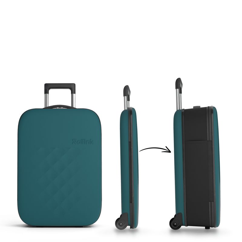 Valise cabine hybride pliable Flex Vega 55 cm Deep Lagoon