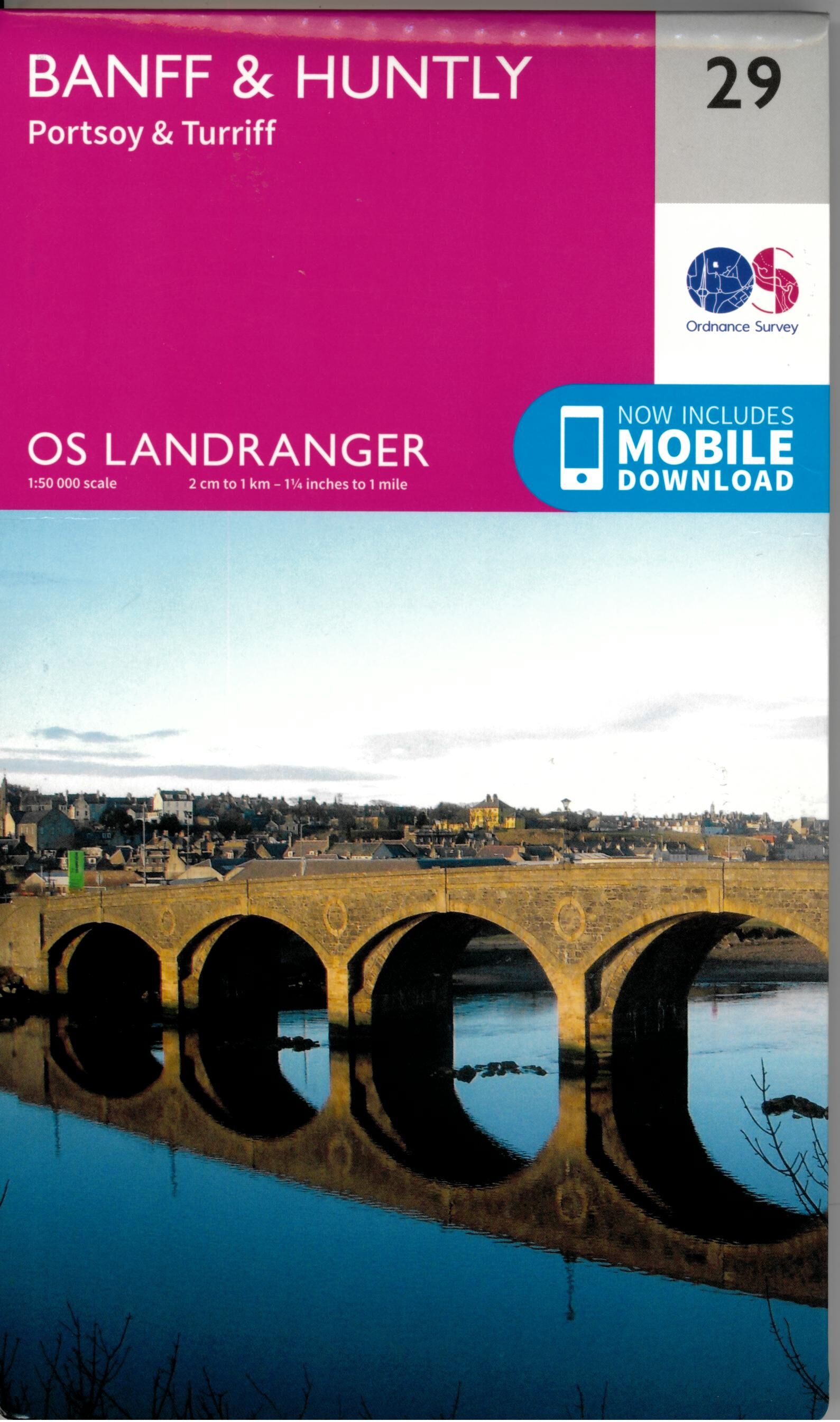ORDNANCE SURVEY - 29 GB BANFF HUNTLY 1 50 000