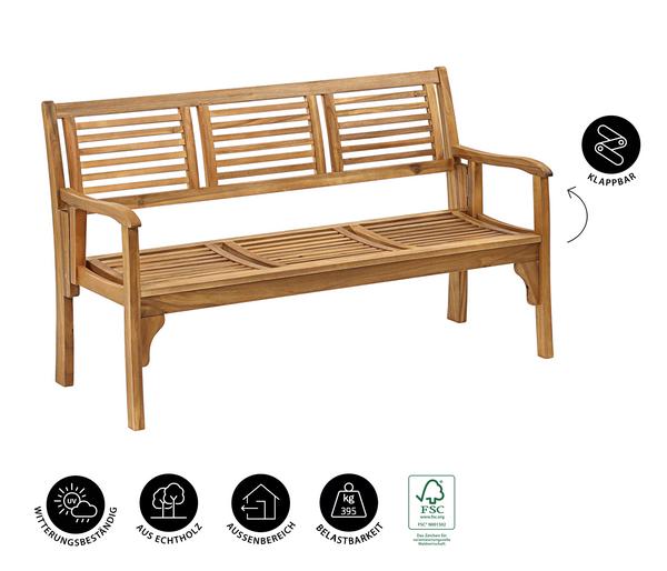 Dehner Klappbank Douglas, 3-Sitzer