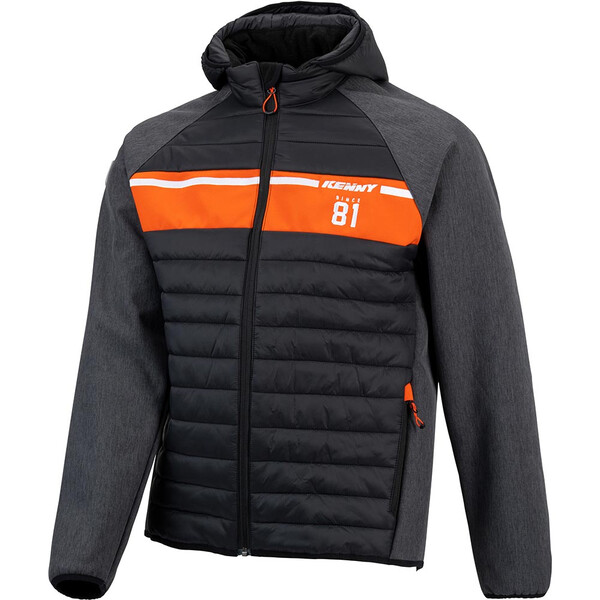 Kenny - Veste Hybride Racing Noir / Gris / Orange