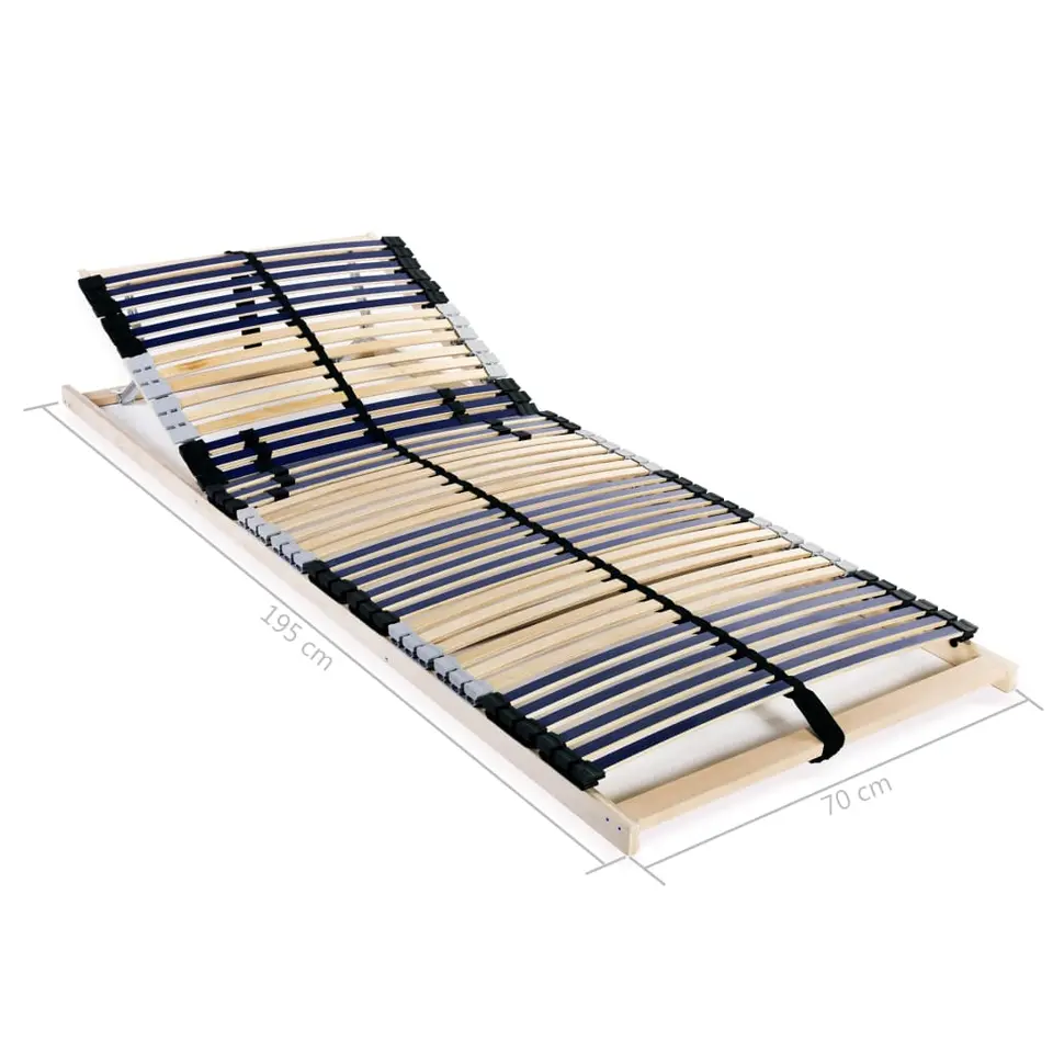vidaXL - Bedbodem - Bruin - Hout - 70 x 200 cm