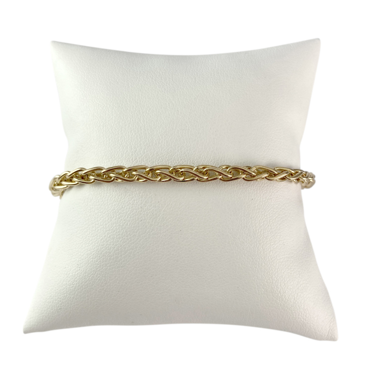 Bracelet d'occasion or 750 jaune 19 cm