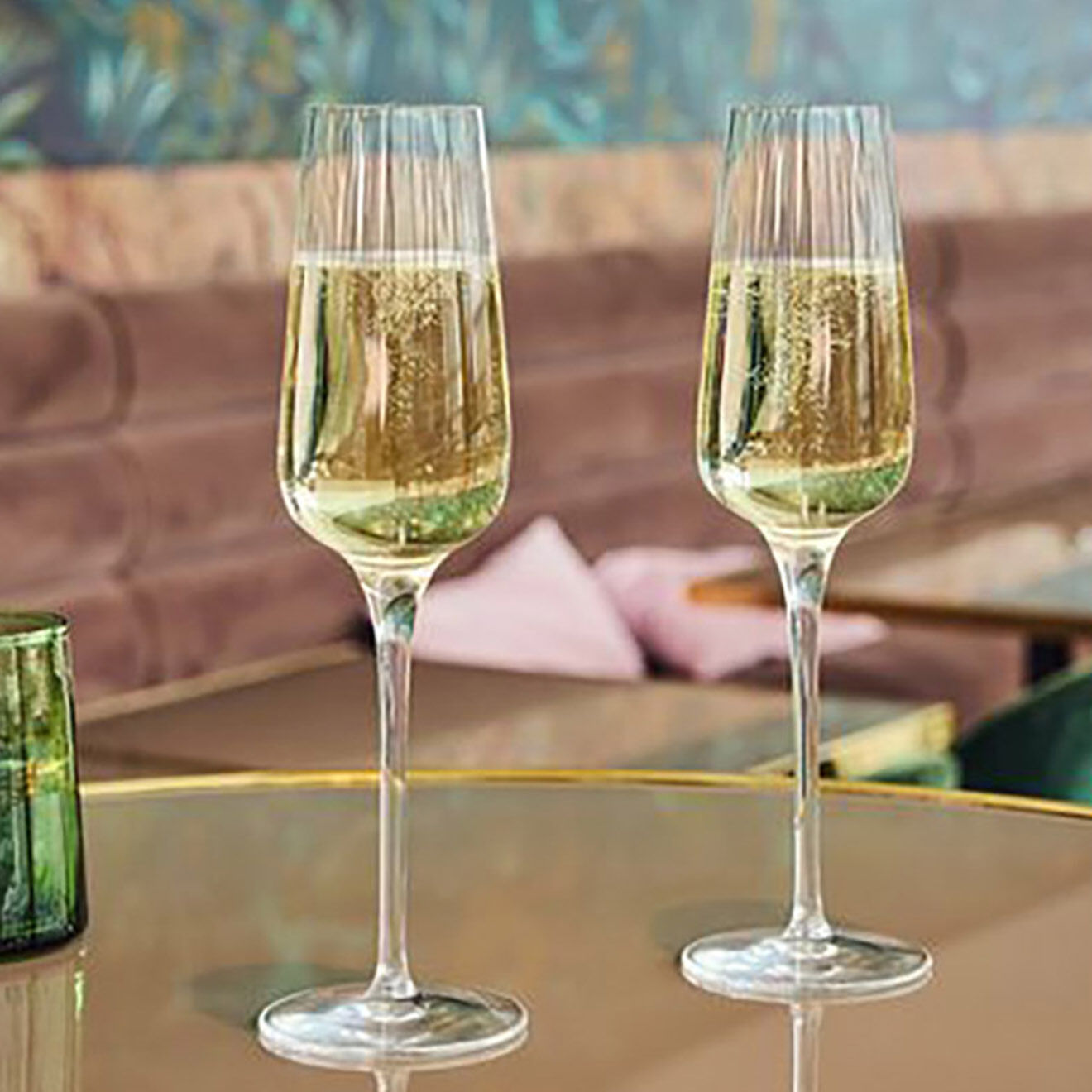 Chef & Sommelier Ensemble 6 Flûtes à Champagne + 12 Verres à pied Symétrie transparents