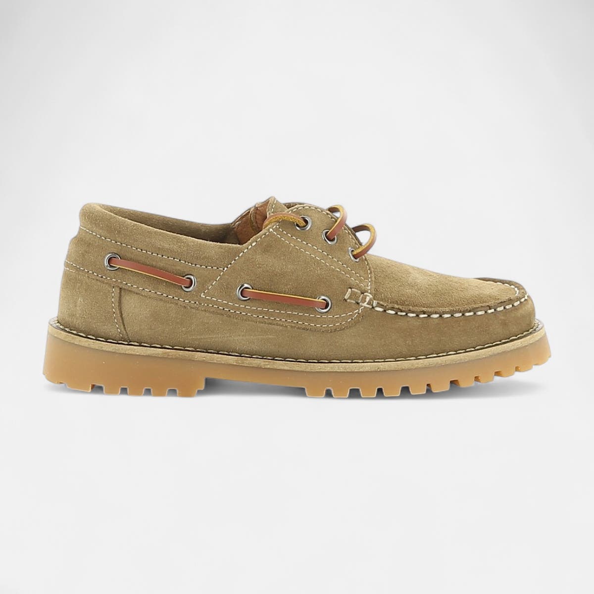 Mocassins Femme en cuir taupe