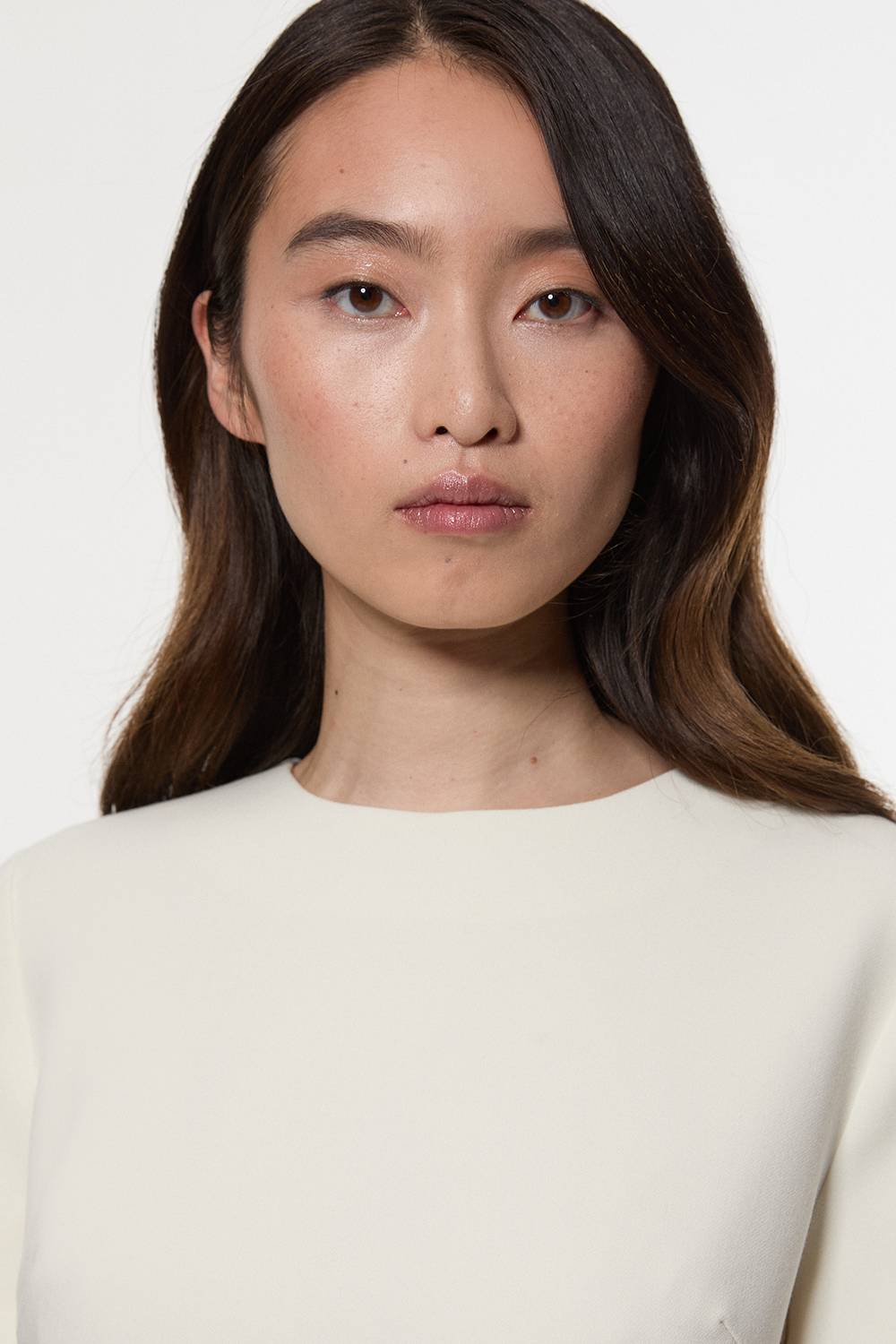 KarenMillen Robe mini ajustée essentielle stretch avec détail de languette à la taille