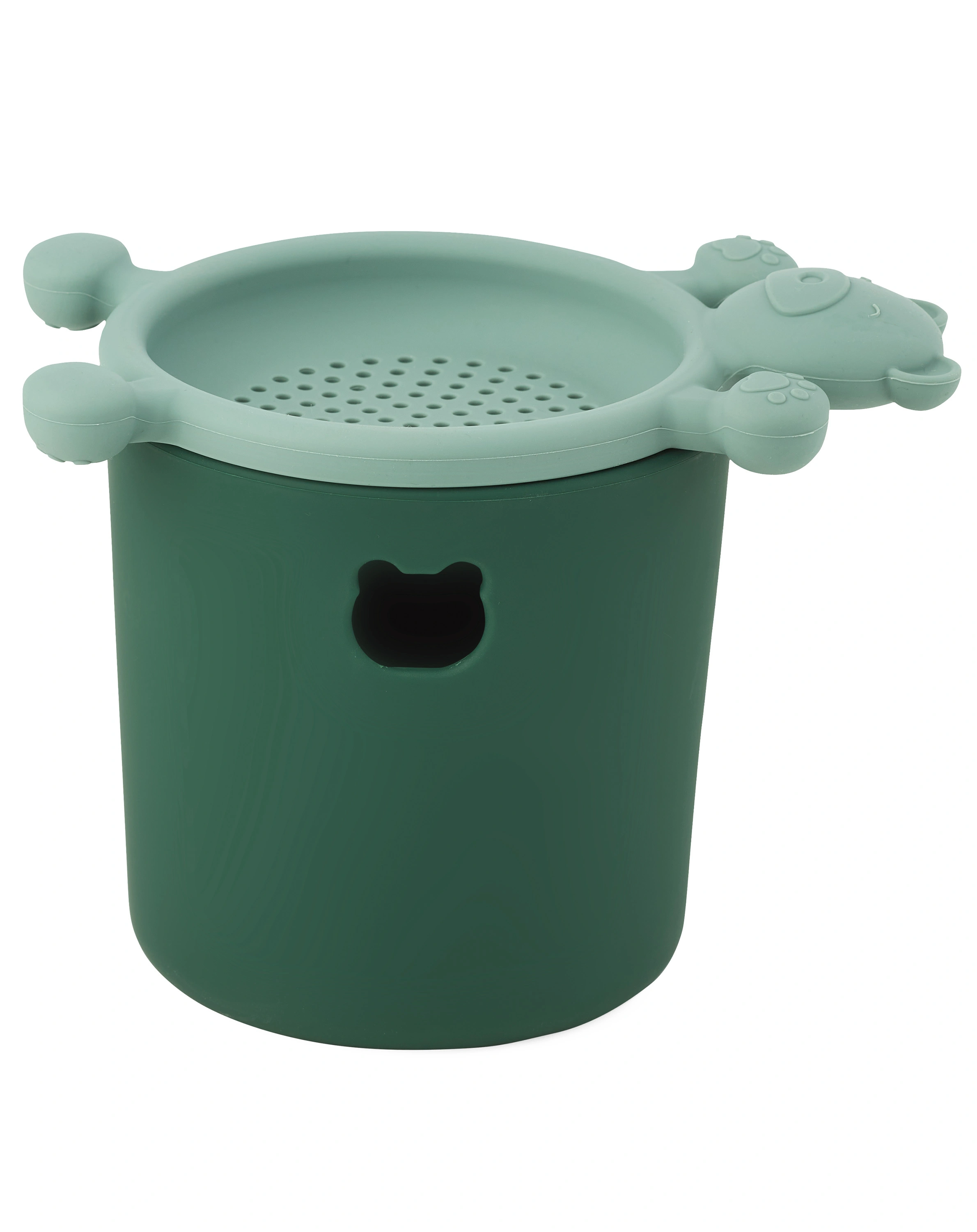 Strandeimer BASTIAN mit Sieb in garden green mix
