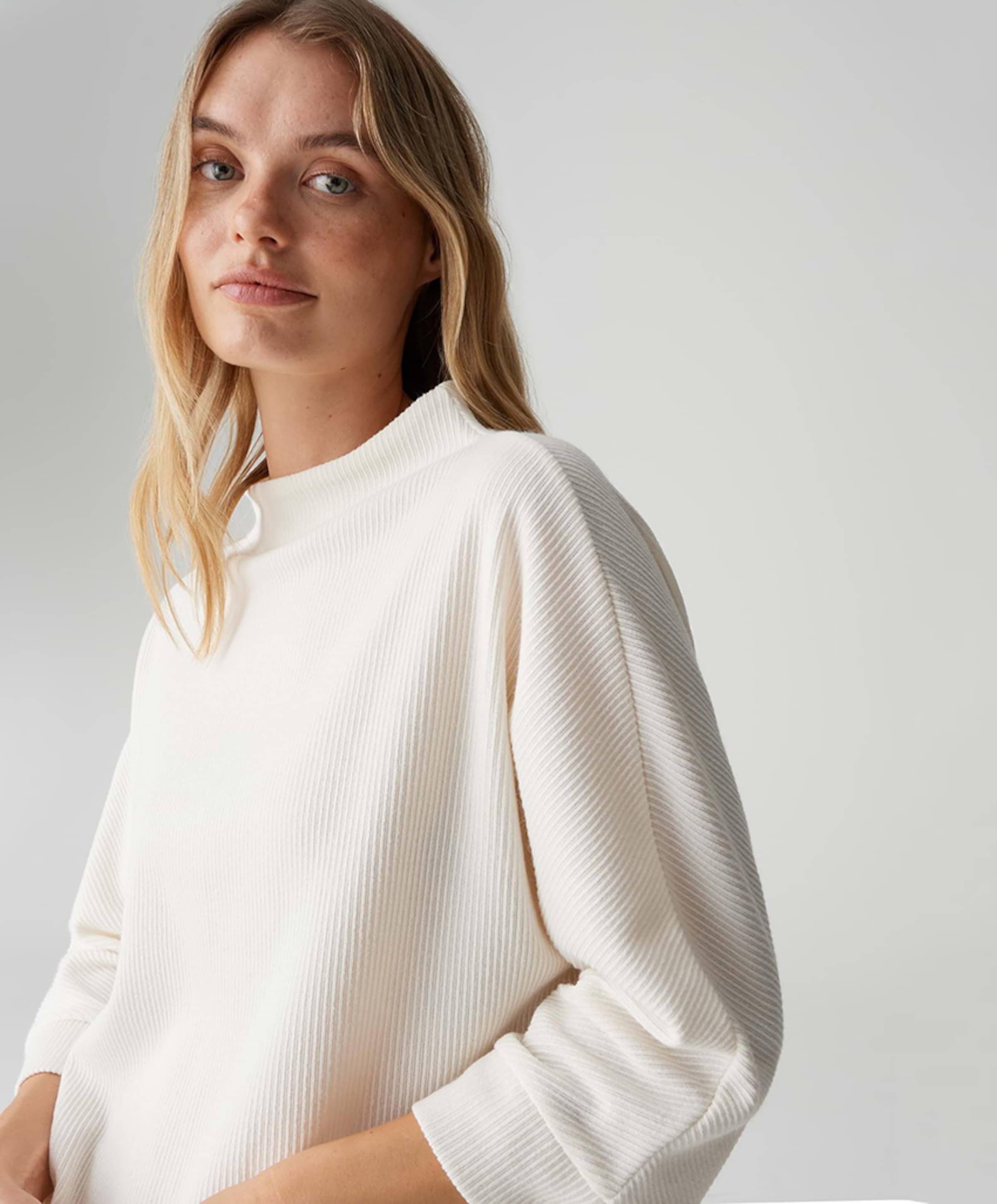 OPUS Dames longsleeve ecru