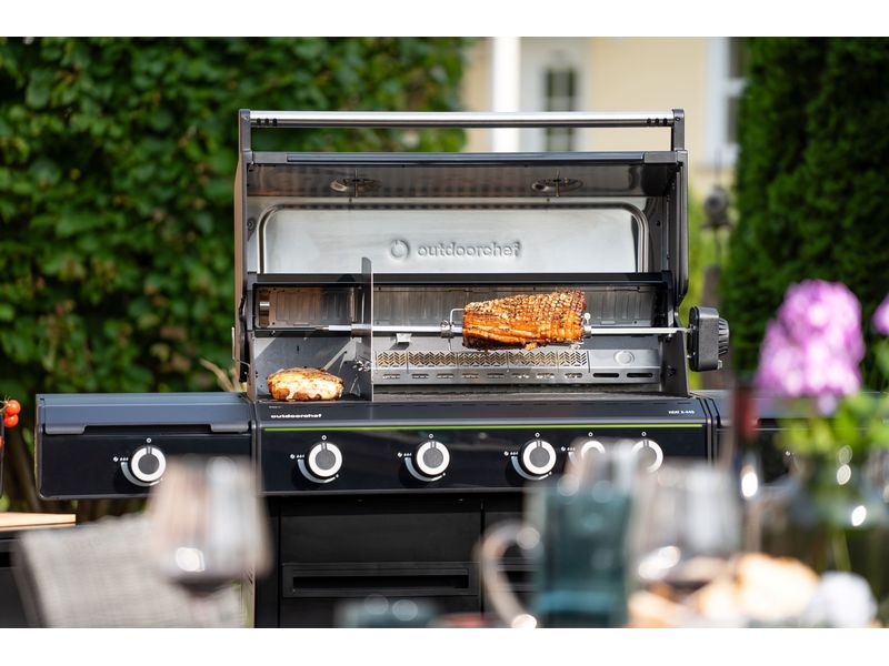 Outdoorchef Drehspiess Heat Netzbetrieb Das Set für Heat Gasgrills