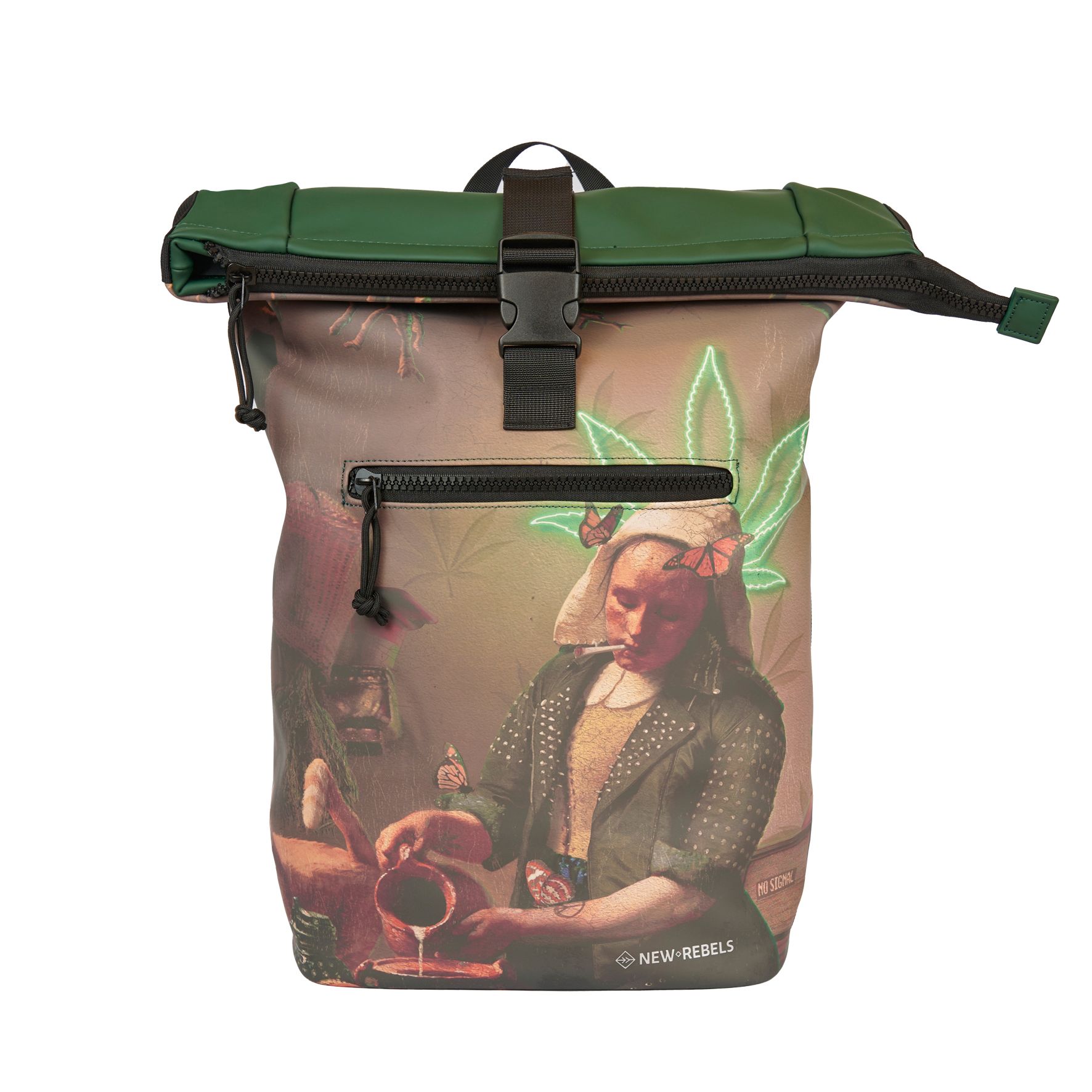 New Rebels Mart Art New York Rolltop Backpack Milkmaid