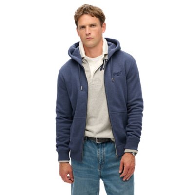 Sweatshirt zippé à capuche homme Essential Logo SUPERDRY