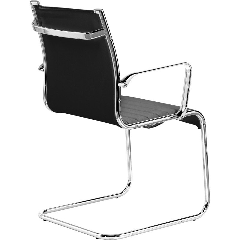 Chaise visiteur Andrea simili cuir