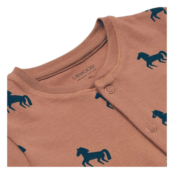 Liewood Pyjama Coton Bio Chevaux Birk | Vieux Rose