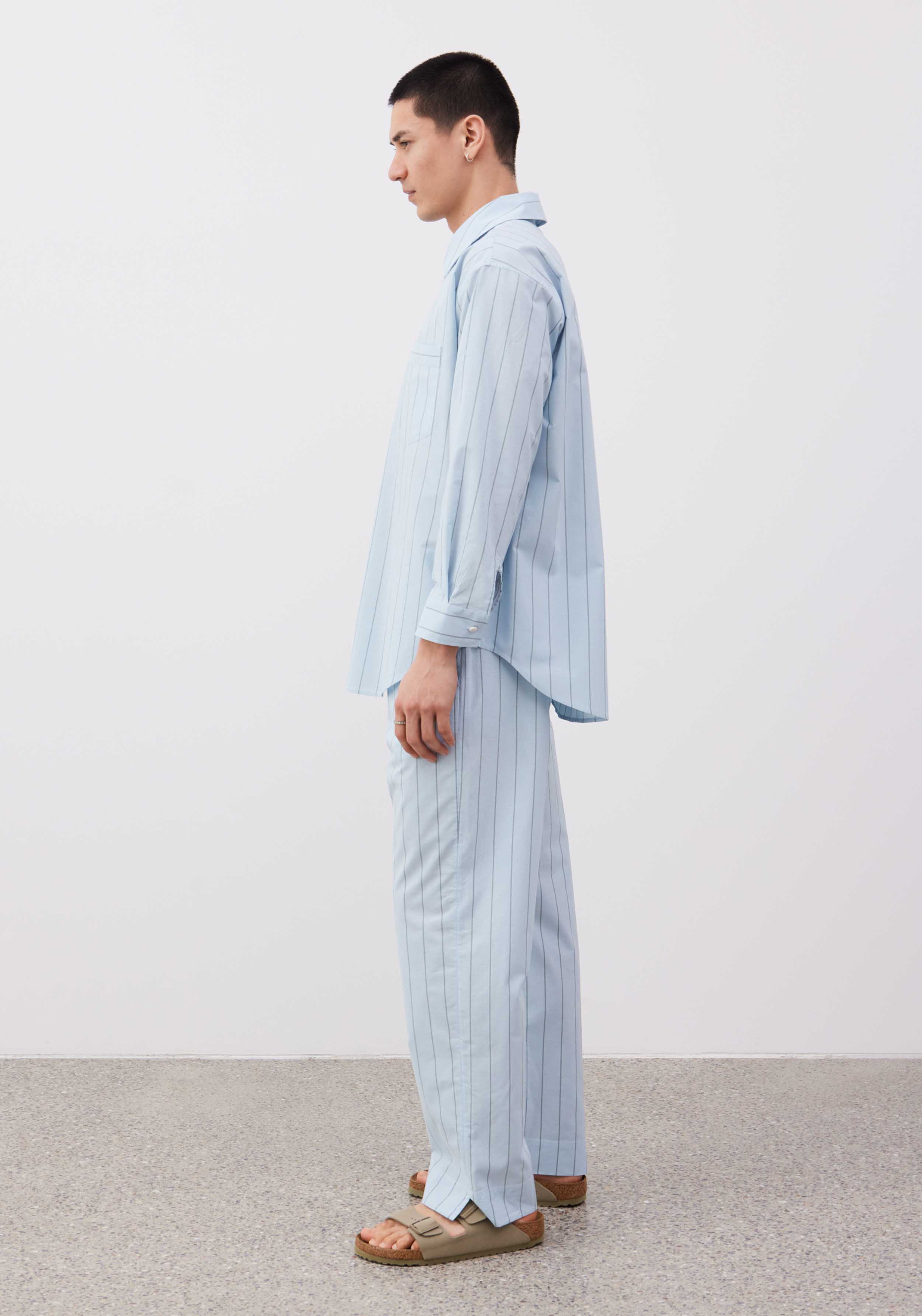 Lavie Hemd Yoko Striped Sky/Dunkelgrün