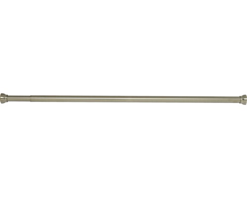 Spirella Crete Geborstelde telescopische douchestang, 75-125 cm, geborsteld roestvrij staal