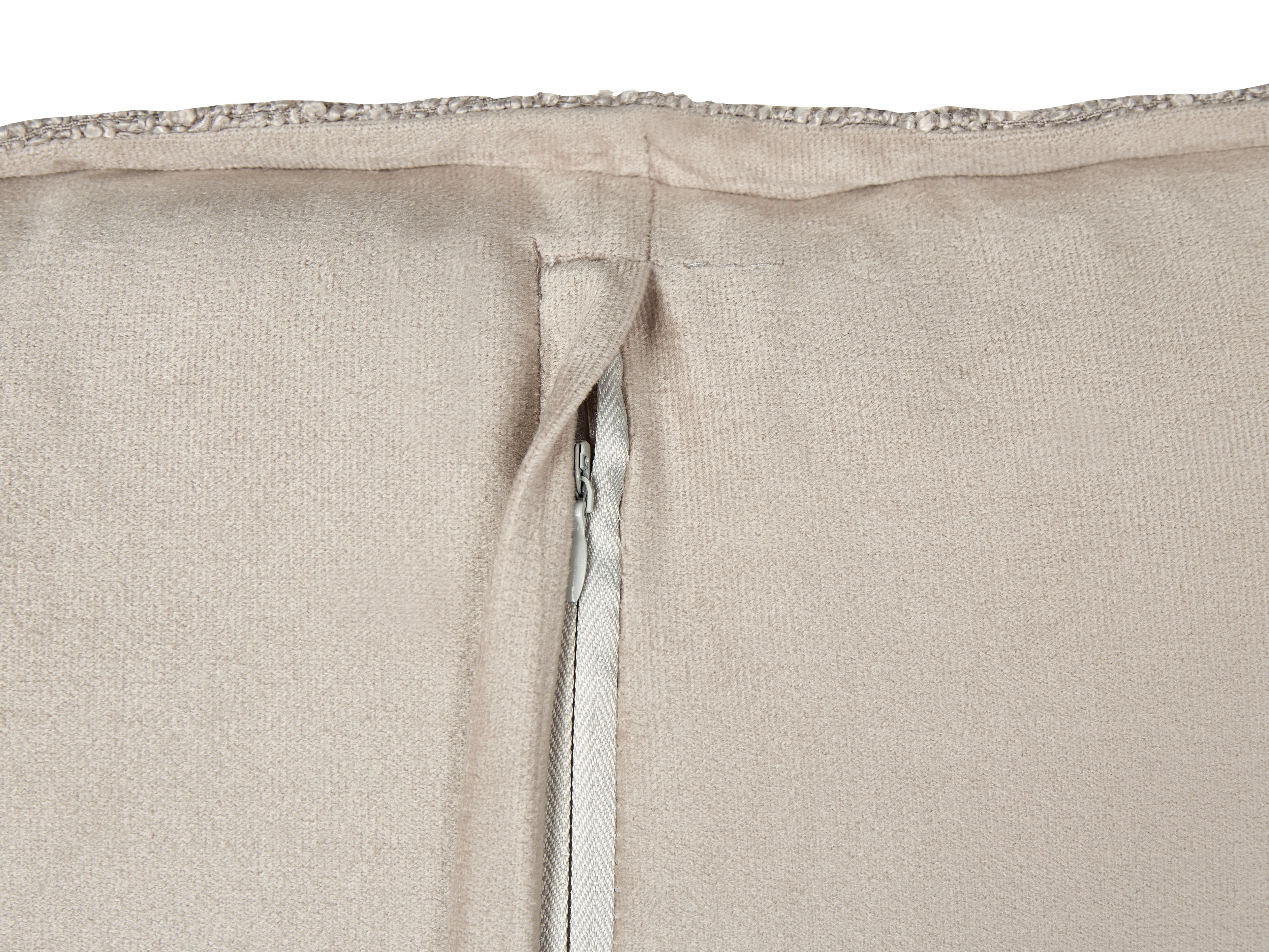 Set van 2 sierkussens SENECIA Bouclé 45 x 45 cm Beige effen