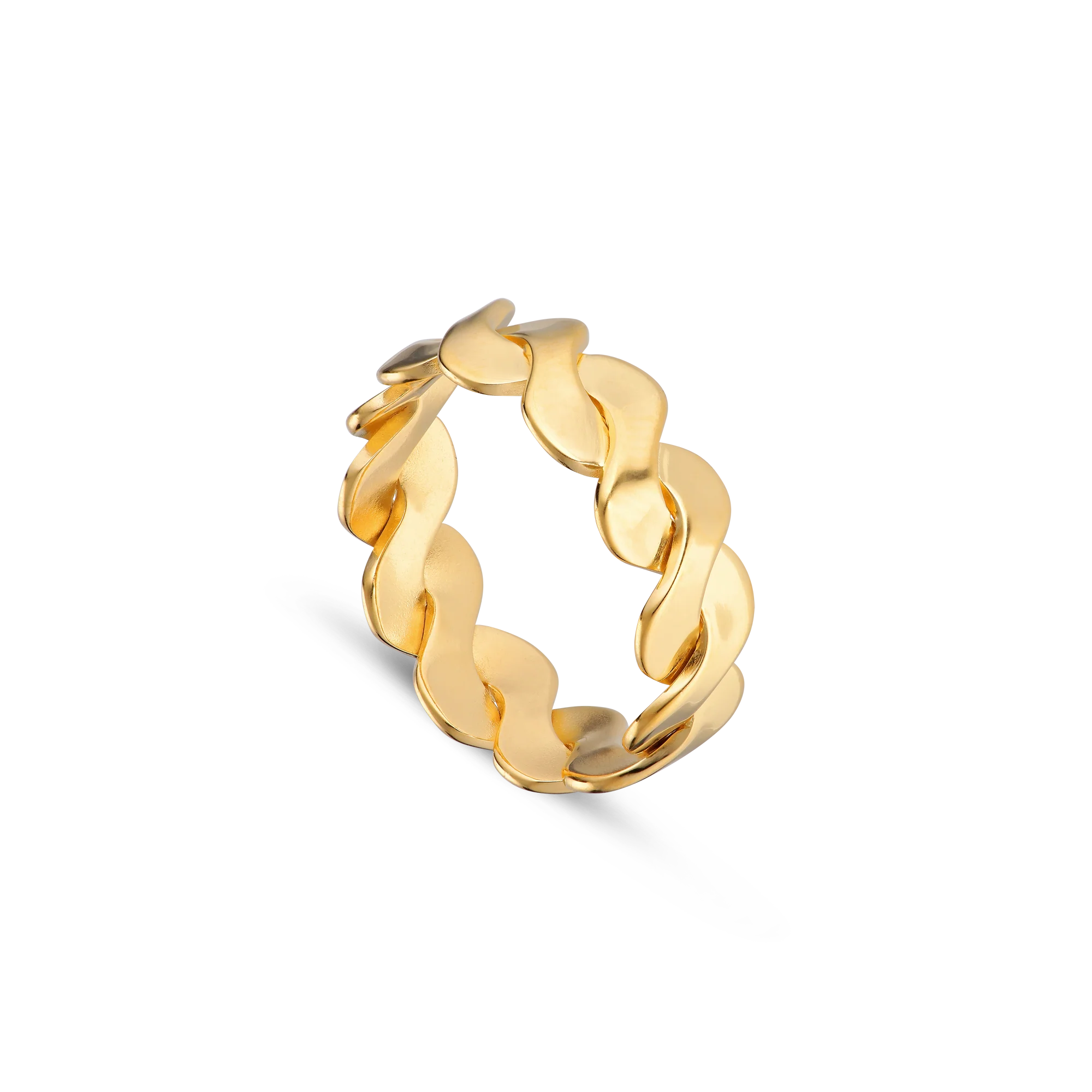 Jane Kønig  Small Wavy ring - forgyldt