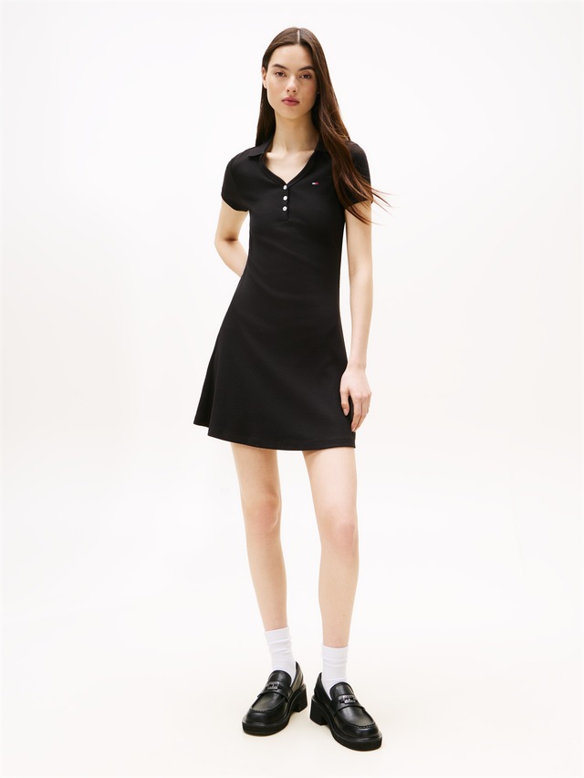 Tommy Jeans Polokleid »TJW F&F RIB POLO DRESS EXT«