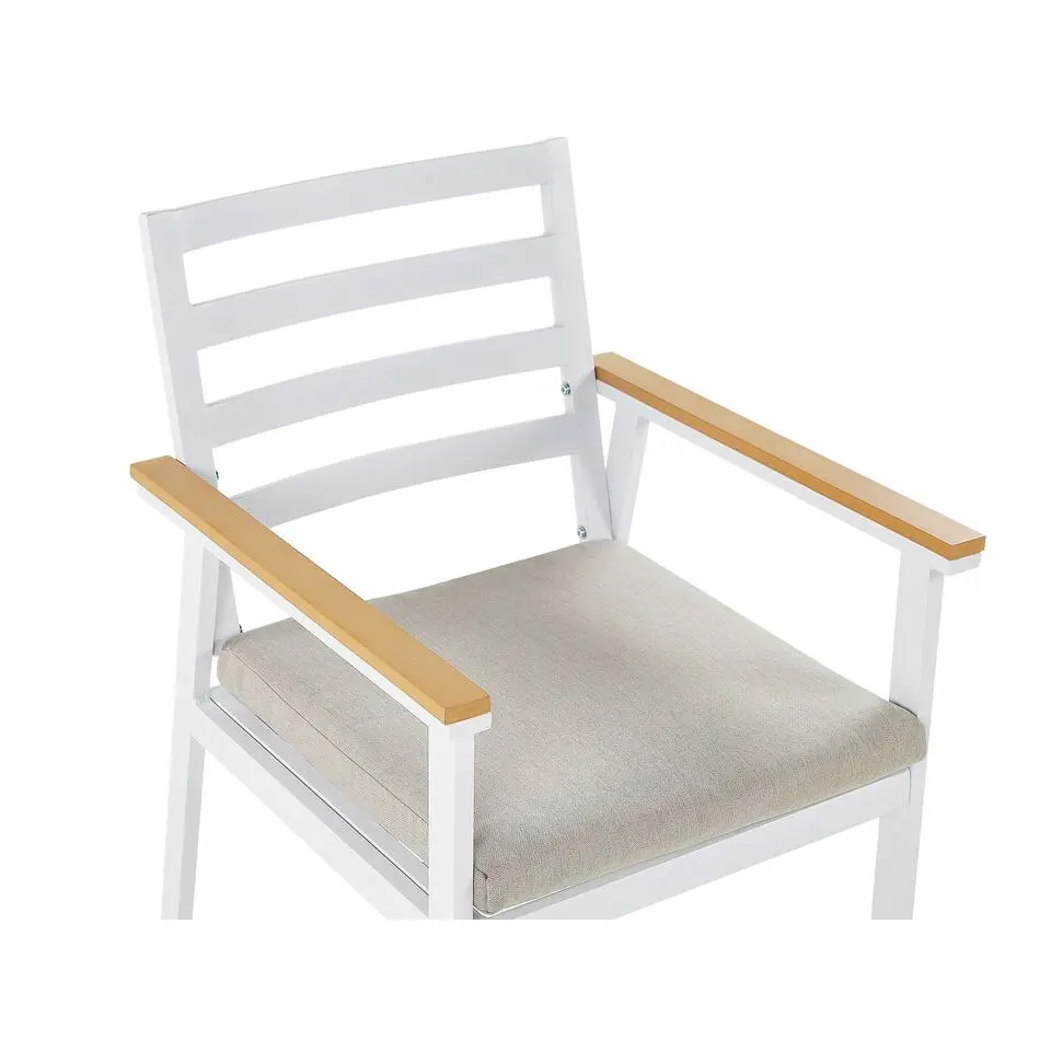 CAVOLI - Tuinset voor 4 - Wit/Beige - Aluminium