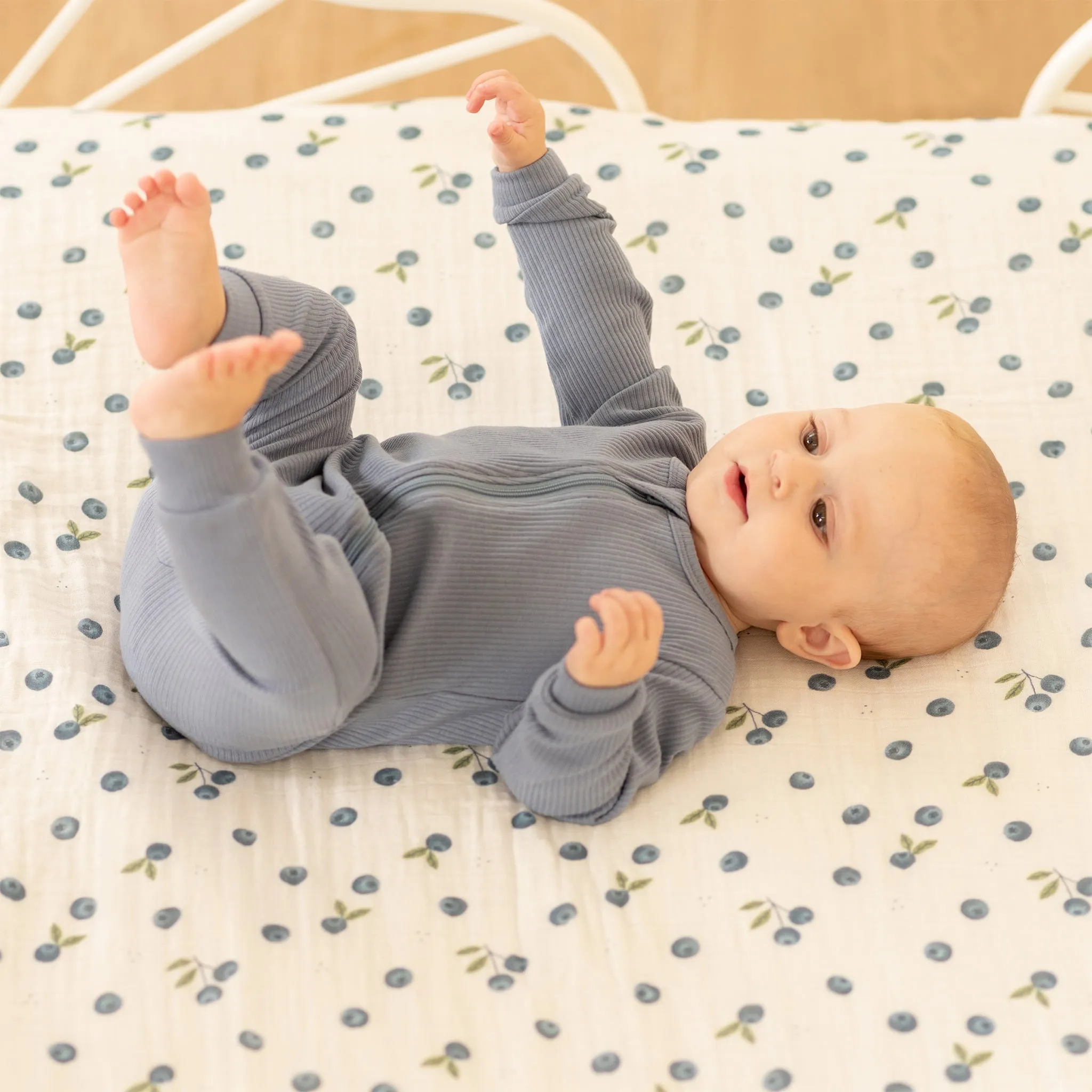 Firsts par Petit Lem Pyjama Côtelé Bleuet 0-12mois