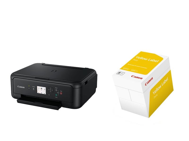 Canon PIXMA TS5150   gratis Canon Kopierpapier (weiss/500 S WLAN-fähiger 3-in-1-Tintenstrahl-Multifunktionsdrucker