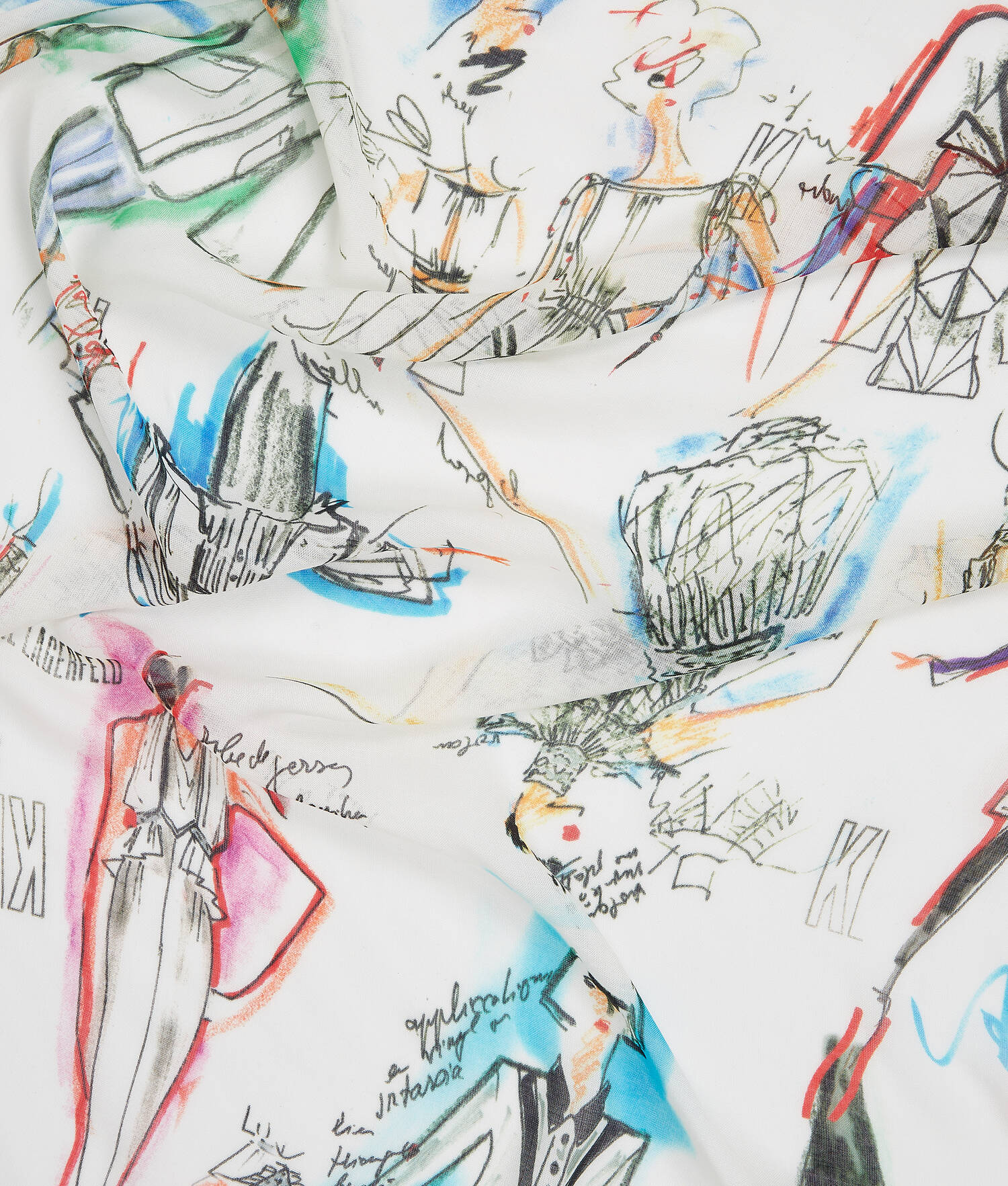 ÉCHARPE DE CROQUIS K/ARCHIVE