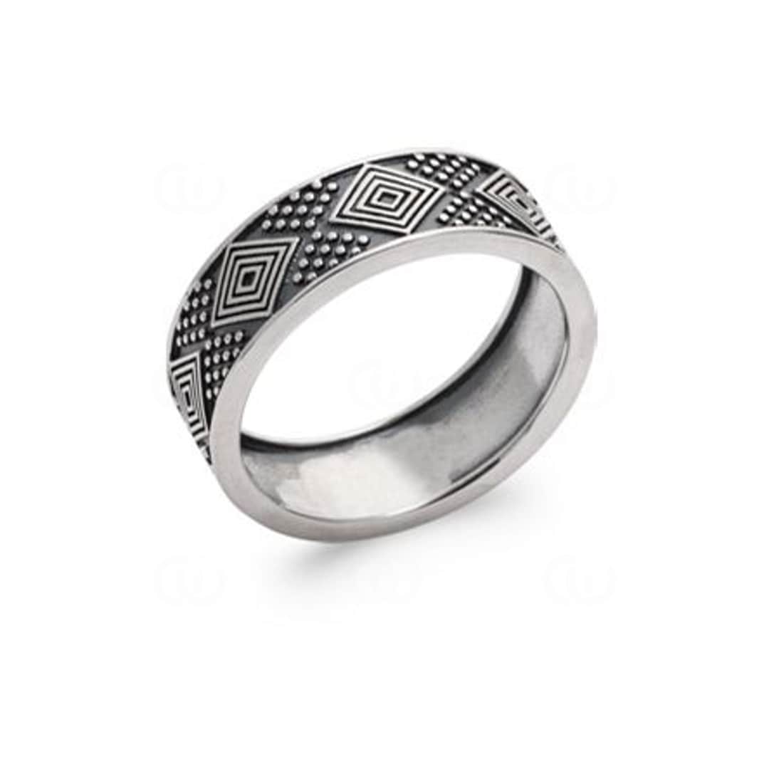 Herrenring Quantum 925 Silber mit Ornament