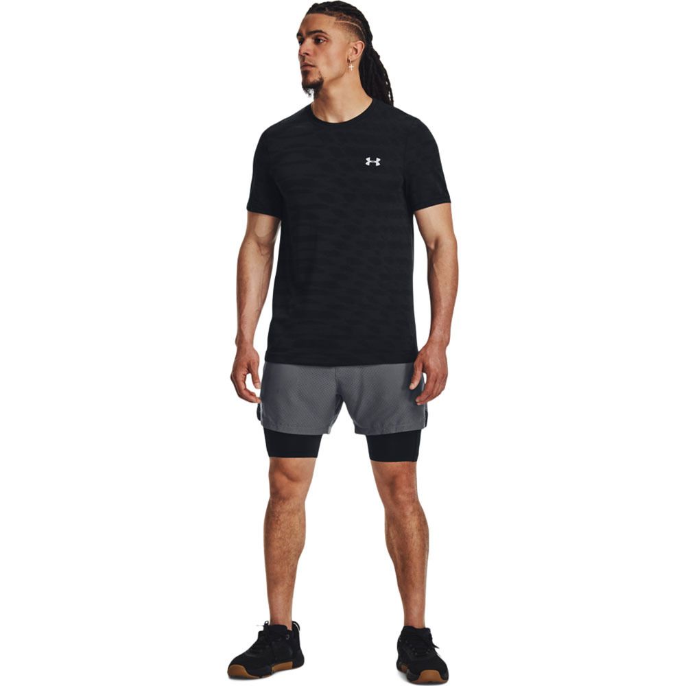 Under Armour SEAMLESS RIPPLE - Maillot Homme noir