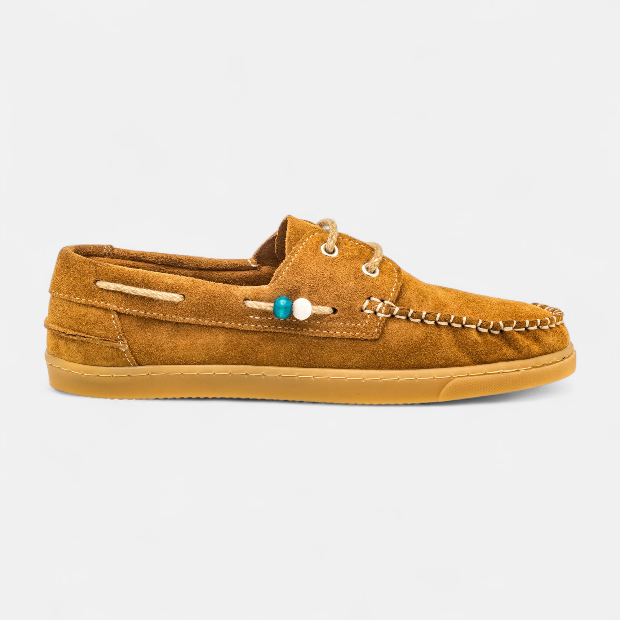 Mocassins Femme en cuir cognac