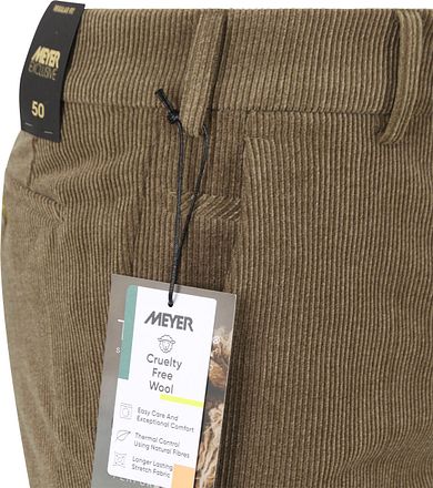 Meyer Chino Roma Wol Corduroy Olijfgroen 1150239000-33 kopen